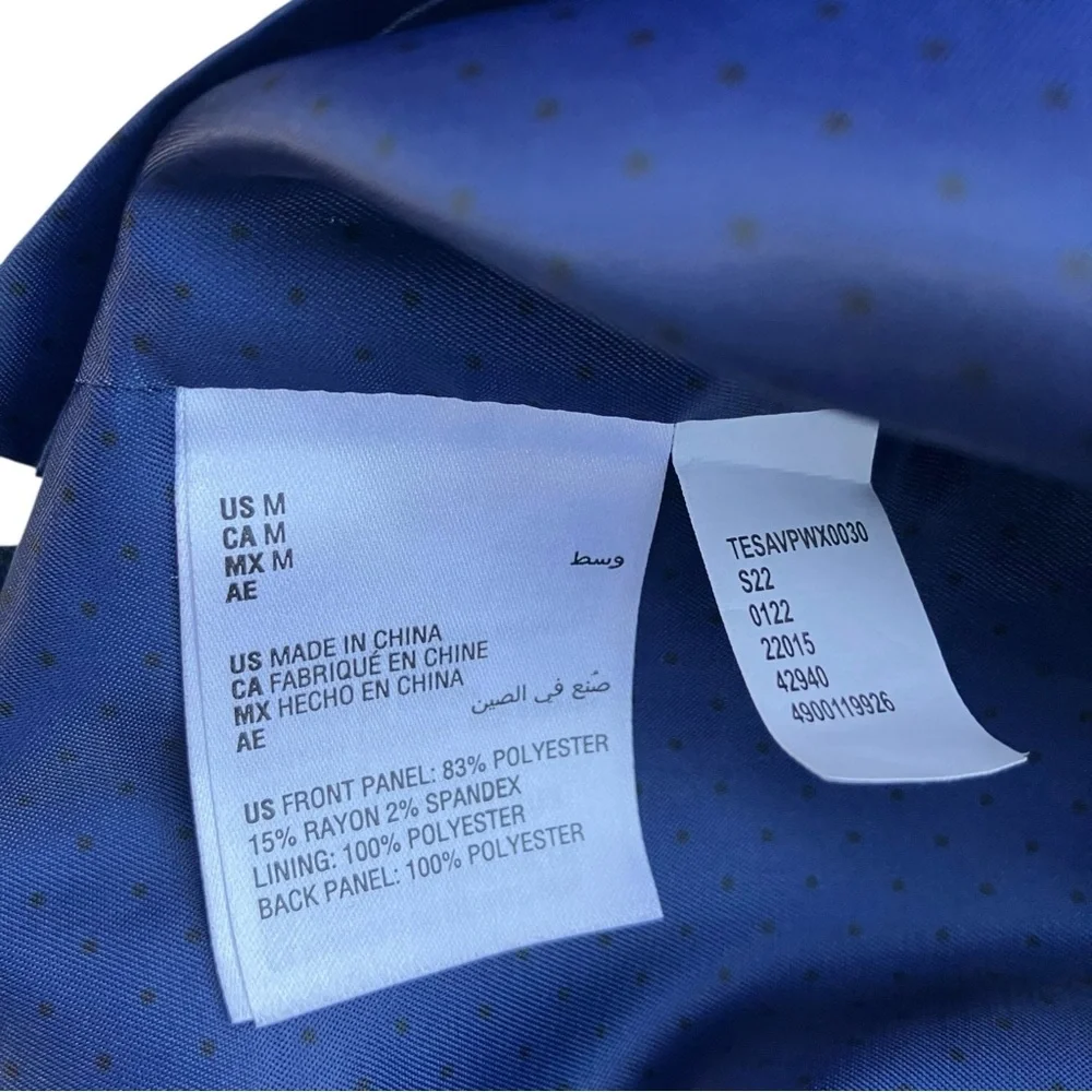 Lorenzo Uomo Mens Vest Shirt‎ Set Size M Blue John Varvatos Tie Performance